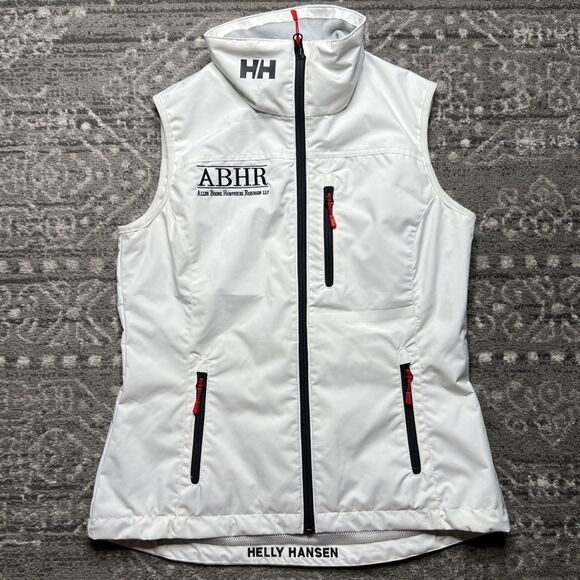Helly Hansen Jackets & Blazers - Helly Hansen Crew Vest 2.0 White Womens Medium Sailing Waterproof Wind Full Zip